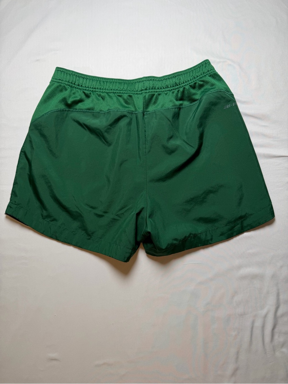 Nike Women's Green Running Shorts with White Accent - Picture 4 of 4